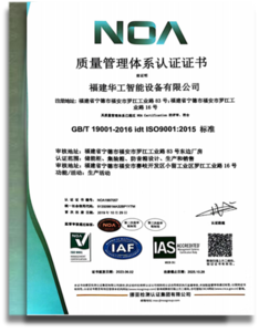 Quality Management System Certificate